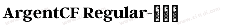 ArgentCF Regular字体转换